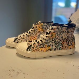 High Top Floral Sneakers